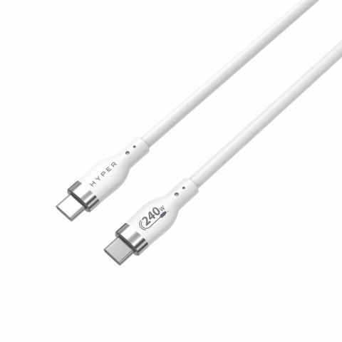 HYPER HJ4001WHGL kabel USB USB 2.0 1 m USB C Biały HYPER HJ4001WHGL kabel USB USB 2.0 1 m USB C Biały