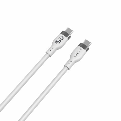 HYPER HJ4001WHGL kabel USB USB 2.0 1 m USB C Biały HYPER HJ4001WHGL kabel USB USB 2.0 1 m USB C Biały