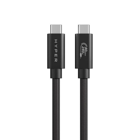 HYPER HyperDrive Next kabel USB USB4 Gen 3x2 1,2 m USB C Czarny HYPER HyperDrive Next kabel USB USB4 Gen 3x2 1,2 m USB C Czarny