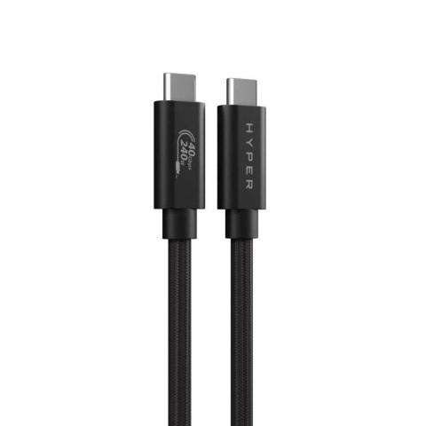 HYPER HyperDrive Next kabel USB USB4 Gen 3x2 1,2 m USB C Czarny HYPER HyperDrive Next kabel USB USB4 Gen 3x2 1,2 m USB C Czarny