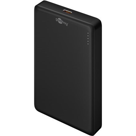 Magnetyczny bezprzewodowy power bank Goobay | 70183 | 10000 mAh | Złącze USB-C | Czarny Magnetyczny bezprzewodowy power bank Goobay | 70183 | 10000 mAh | Złącze USB-C | Czarny