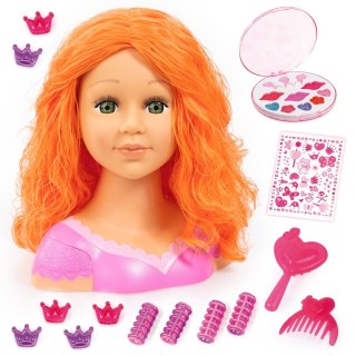 PROMO Bayer Głowa do czesania stylizacji Charlene Super Model + kosmetyki