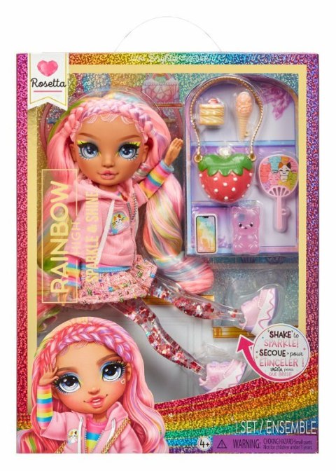 Rainbow High Sparkle & Shine Fashion Dolls- Rosetta (Pink)