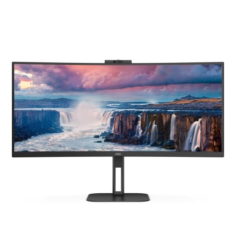 AOC V5 CU34V5CW/BK LED display 86,4 cm (34") 3440 x 1440 px Wide Quad HD Czarny AOC V5 CU34V5CW/BK LED display 86,4 cm (34") 3440 x 1440 px Wide Quad HD Czarny