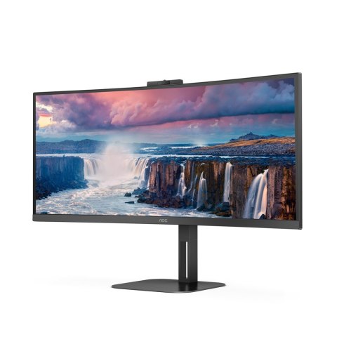 AOC V5 CU34V5CW/BK LED display 86,4 cm (34") 3440 x 1440 px Wide Quad HD Czarny AOC V5 CU34V5CW/BK LED display 86,4 cm (34") 3440 x 1440 px Wide Quad HD Czarny