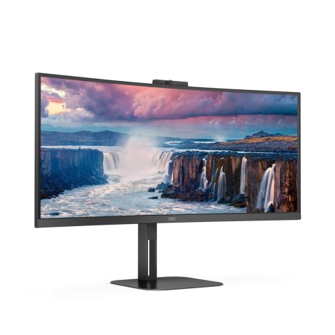 AOC V5 CU34V5CW/BK LED display 86,4 cm (34") 3440 x 1440 px Wide Quad HD Czarny AOC V5 CU34V5CW/BK LED display 86,4 cm (34") 3440 x 1440 px Wide Quad HD Czarny
