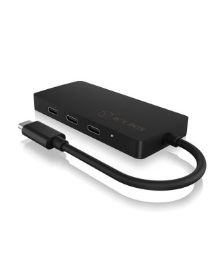 ICY BOX IB-HUB1429-CPD USB 3.2 Gen 2 (3.1 Gen 2) Type-C 10000 Mbit/s Czarny