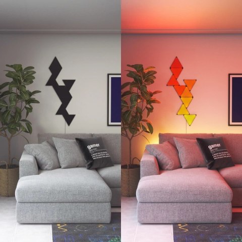 Nanoleaf Shapes Black Mini Triangles Expansion Pack (10 paneli) Nanoleaf Shapes Black Mini Triangles Expansion Pack (10 paneli)