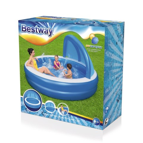Bestway 54337 basen zewnętrzny naziemny Basen nadmuchiwany W kształcie okręgu 850 l Niebieski, Biały Bestway 54337 basen zewnętrzny naziemny Basen nadmuchiwany W kształcie okręgu 850 l Niebieski, Biały