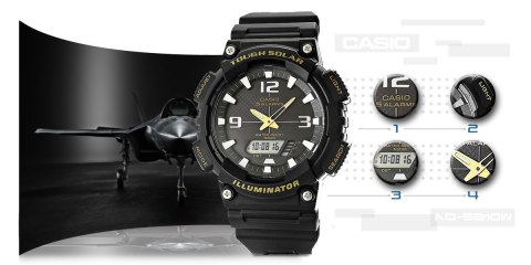 Zegarek Męski CASIO AQ-S810W-1BVDF 10 Bar SOLAR Do pływania Zegarek Męski CASIO AQ-S810W-1BVDF 10 Bar SOLAR Do pływania