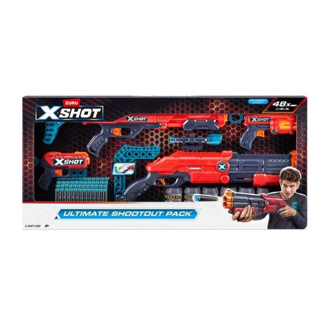 Zestaw miotaczy strzałek ZURU X-SHOT ULTIMATE SHOOTOUT PACK pakiet wyrzutni 48 strzałek (36251)