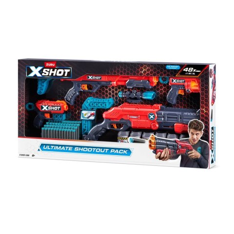 Zestaw miotaczy strzałek ZURU X-SHOT ULTIMATE SHOOTOUT PACK pakiet wyrzutni 48 strzałek (36251)