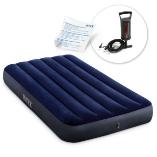 MATERAC DMUCHANY 191X99X25 CM Z POMPKĄ TŁOKOWĄ INTEX 64757
