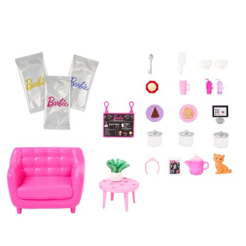 Barbie Relaks w kafejce Zestaw + lalka HKT94 Barbie Relaks w kafejce Zestaw + lalka HKT94