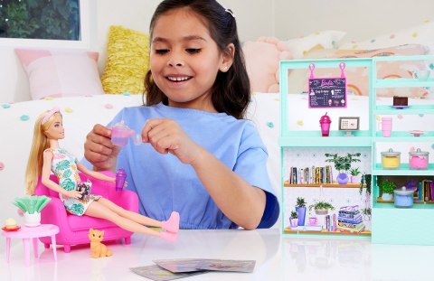 Barbie Relaks w kafejce Zestaw + lalka HKT94 Barbie Relaks w kafejce Zestaw + lalka HKT94
