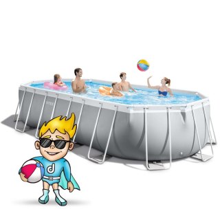 Basen ogrodowy stelażowy 610 x 305 x 122 cm 21w1 INTEX 26798