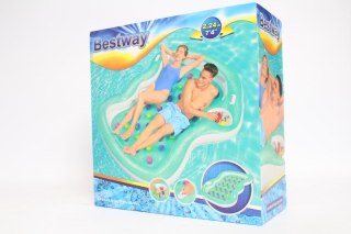 Bestway Materac do Pływania Double Designer Lounge 2.24m x 1.74m 43045