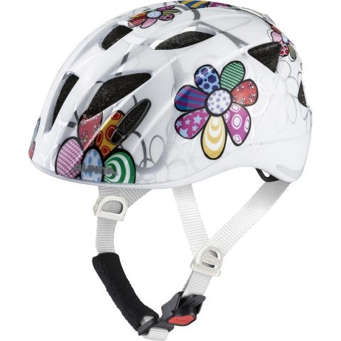 Kask rowerowy ALPINA XIMO FLASH biały w kwiatki 49-54 Kask rowerowy ALPINA XIMO FLASH biały w kwiatki 49-54