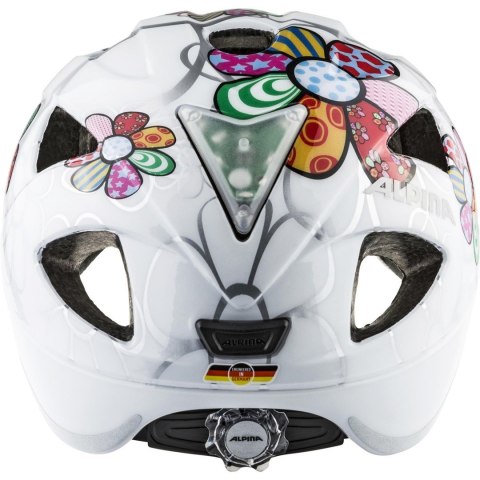Kask rowerowy ALPINA XIMO FLASH biały w kwiatki 49-54 Kask rowerowy ALPINA XIMO FLASH biały w kwiatki 49-54
