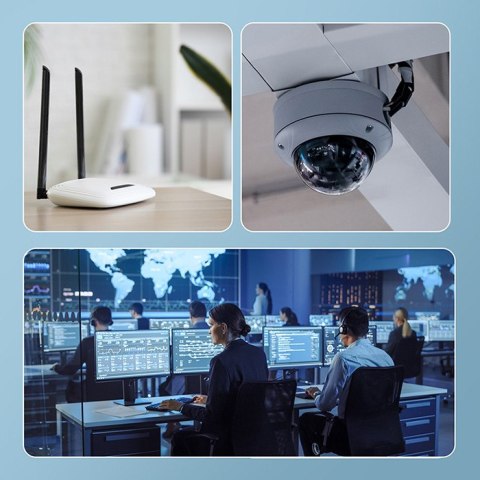 Qoltec Przełącznik sieciowy SWITCH FAST Ethernet PoE 8x RJ45 PoE 2x RJ45 Uplink 1x SFP | 120W | 1000 Mb/s