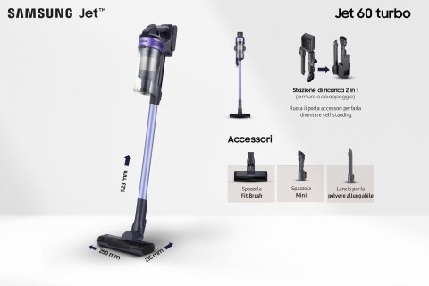 Odkurzacz pionowy Samsung Jet 60 Turbo VS15A6031R4/ET