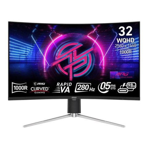 Monitor MSI 31,5" MPG 325CQRXF RAPID VA WQHD 280Hz HDMI DP HUB Monitor MSI 31,5" MPG 325CQRXF RAPID VA WQHD 280Hz HDMI DP HUB