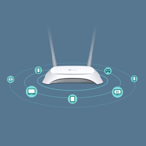 TP-Link TL-MR3420 router bezprzewodowy Fast Ethernet Jedna częstotliwości (2,4 GHz) Czarny, Biały