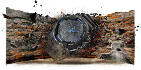 Zegarek Męski CASIO G-SHOCK GA-100-1A2ER 20 Bar Do nurkowania Zegarek Męski CASIO G-SHOCK GA-100-1A2ER 20 Bar Do nurkowania