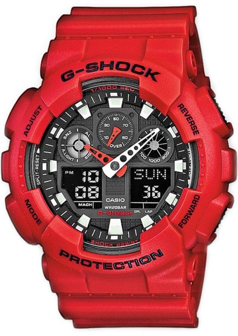 Zegarek Męski CASIO G-SHOCK GA-100B-4AER 20 Bar Do nurkowania Zegarek Męski CASIO G-SHOCK GA-100B-4AER 20 Bar Do nurkowania