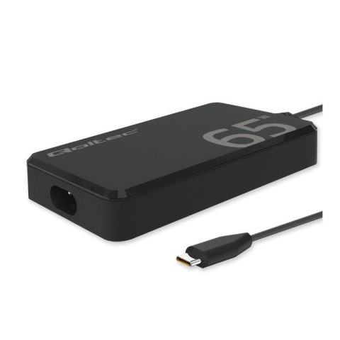 Ładowarka sieciowa Qoltec 65W GaN Super Fast SLIM | PD | 5-20V | 3.25A | USB-C 3.1 | Laptop | MacBook | Smartfon | +kabel Ładowarka sieciowa Qoltec 65W GaN Super Fast SLIM | PD | 5-20V | 3.25A | USB-C 3.1 | Laptop | MacBook | Smartfon | +kabel