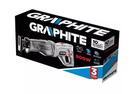 Pilarka szablowa 900W Graphite skok 20mm, ilość suwów 0-2600 min Pilarka szablowa 900W Graphite skok 20mm, ilość suwów 0-2600 min