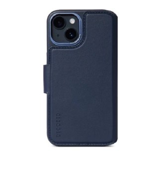 Decoded Detachable Wallet - skórzana obudowa ochronna do iPhone 13/14 kompatybilna z MagSafe (navy)