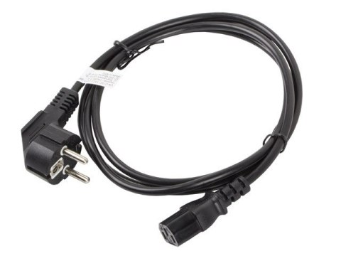 Kabel zasilający LANBERG Wtyczka typ C/F (Schuko) 1.8m. CA-C13C-10CC-0018-BK Kabel zasilający LANBERG Wtyczka typ C/F (Schuko) 1.8m. CA-C13C-10CC-0018-BK