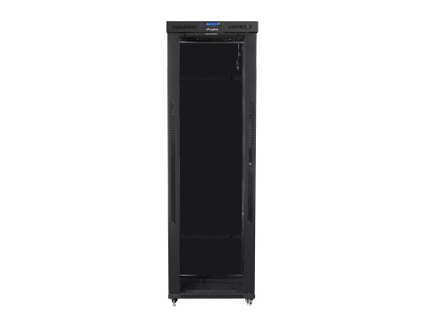 LANBERG SZAFAS TOJĄCA RACK 19" 47U 800X1200 DRZWI SZKLANE LCD CZARNA FF01-8247-12BL