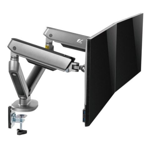 Uchwyt biurkowy NanoRS na 2 monitory RS166 (17 - 32") Uchwyt biurkowy NanoRS na 2 monitory RS166 (17 - 32")