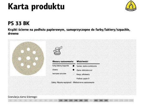 K.KRĄŻEK 225 PS33BK gr.150 OTW.GLS38 /50szt. K.KRĄŻEK 225 PS33BK gr.150 OTW.GLS38 /50szt.