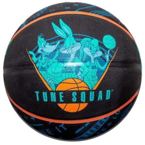 Piłka do koszykówki Spalding Space Jam Tune Squad Roster czarno-niebieska rozm. 7 84540Z Piłka do koszykówki Spalding Space Jam Tune Squad Roster czarno-niebieska rozm. 7 84540Z
