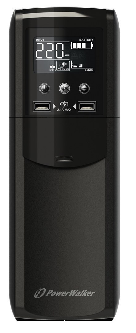 PowerWalker VI 1200 CSW FR Technologia line-interactive 1,2 kVA 720 W 4 x gniazdo sieciowe PowerWalker VI 1200 CSW FR Technologia line-interactive 1,2 kVA 720 W 4 x gniazdo sieciowe