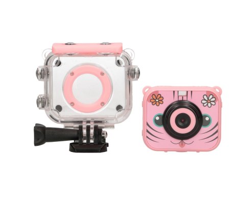 Extralink Kamera Kids Camera H18 Różowa 1080P 30fps, IP68, wyświetlacz 2.0" Extralink Kamera Kids Camera H18 Różowa 1080P 30fps, IP68, wyświetlacz 2.0"