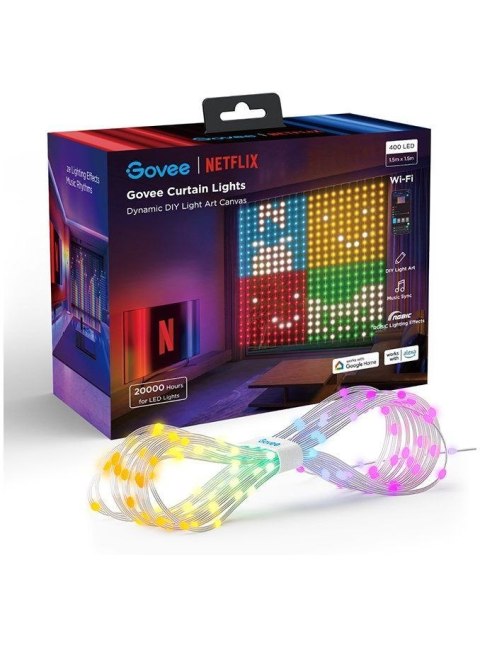 Govee H70BC Curtain Light Netflix Co-branding Version | Zasłona, kurtyna LED | Wi-Fi, Bluetooth Govee H70BC Curtain Light Netflix Co-branding Version | Zasłona, kurtyna LED | Wi-Fi, Bluetooth