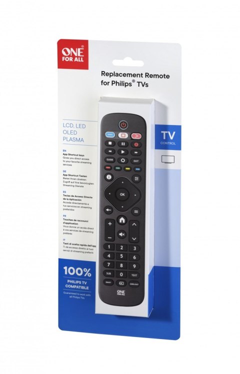 One For All TV Replacement Remotes URC4913 pilot Podczerwień Naciśnij przyciski One For All TV Replacement Remotes URC4913 pilot Podczerwień Naciśnij przyciski