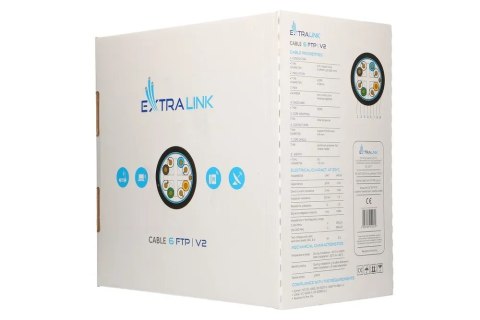 EXTRALINK KABEL SIECIOWY KAT.6 FTP (F/UTP) 305M EXTRALINK KABEL SIECIOWY KAT.6 FTP (F/UTP) 305M
