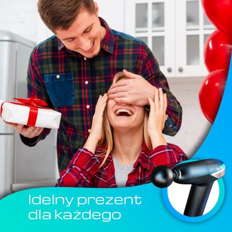 Extralink Massage Gun Lite | Pistolet do masażu | 3200 RPM, 6 końcówek wymiennych Extralink Massage Gun Lite | Pistolet do masażu | 3200 RPM, 6 końcówek wymiennych