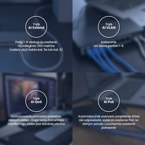 EXTRALINK CERES 8 PORTOWY SWITCH POE 48V 10/100MB 802.3AF 15,4W NA PORT EXTRALINK CERES 8 PORTOWY SWITCH POE 48V 10/100MB 802.3AF 15,4W NA PORT