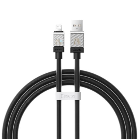 Kabel USB -> Lighting Baseus CoolPlay CAKW000401 1m 2,4A czarny Kabel USB -> Lighting Baseus CoolPlay CAKW000401 1m 2,4A czarny