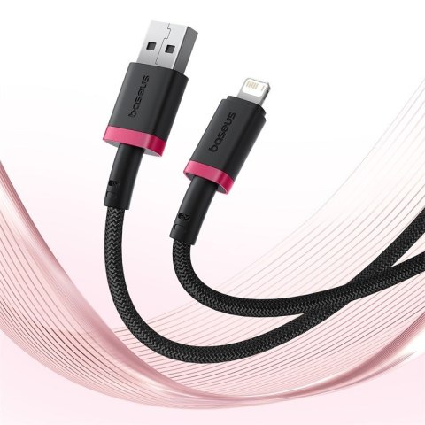Kabel Baseus Dura 2.4A 1m (czerwono-czarny)
