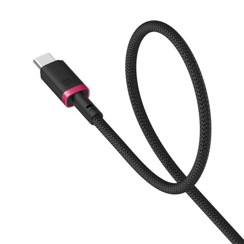 Kabel Baseus Dura Typ C-Typ C 100W 1m (czerwono-czarny) Kabel Baseus Dura Typ C-Typ C 100W 1m (czerwono-czarny)