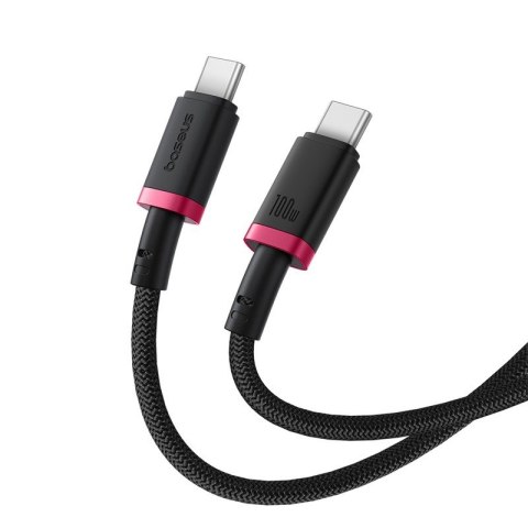 Kabel Baseus Dura Typ C-Typ C 100W 1m (czerwono-czarny) Kabel Baseus Dura Typ C-Typ C 100W 1m (czerwono-czarny)