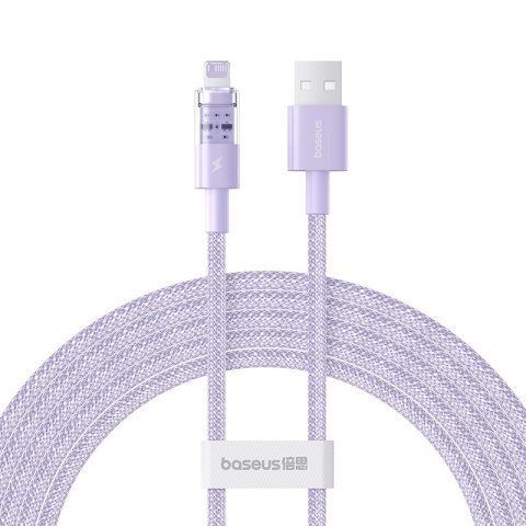Kabel Baseus Gem 2.4A 2m (fioletowy) Kabel Baseus Gem 2.4A 2m (fioletowy)