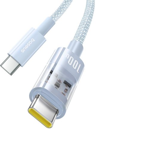 Kabel Baseus Gem Typ C-Typ C 100W 2m (niebieski) Kabel Baseus Gem Typ C-Typ C 100W 2m (niebieski)